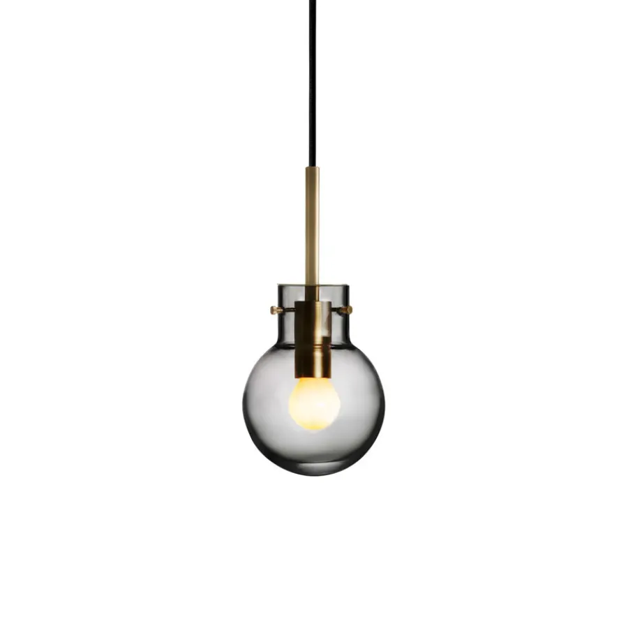 Taklamper|Lamper Fra Hadeland Glassverk>HADELAND GLASSVERK Røkgrå Taklampe