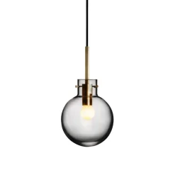 Taklamper|Lamper Fra Hadeland Glassverk>HADELAND GLASSVERK Røkgrå Taklampe