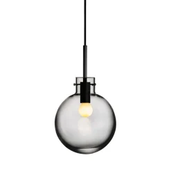 Taklamper|Lamper Fra Hadeland Glassverk>HADELAND GLASSVERK Røkgrå Taklampe