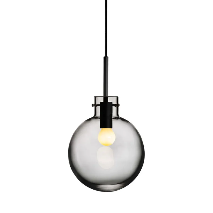 Taklamper|Lamper Fra Hadeland Glassverk>HADELAND GLASSVERK Røkgrå Taklampe