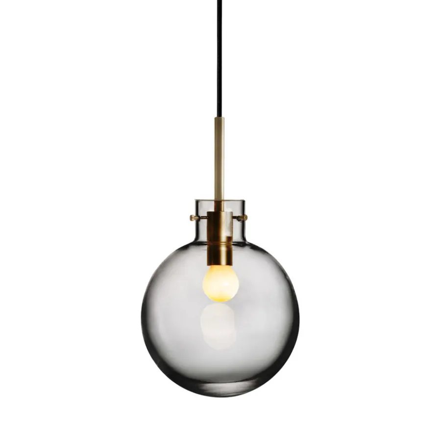 Taklamper|Lamper Fra Hadeland Glassverk>HADELAND GLASSVERK Røkgrå Taklampe
