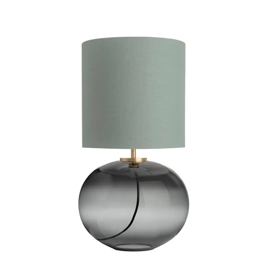 Bordlamper|Lamper Fra Hadeland Glassverk>HADELAND GLASSVERK Senja Bordlampe Røkgrå