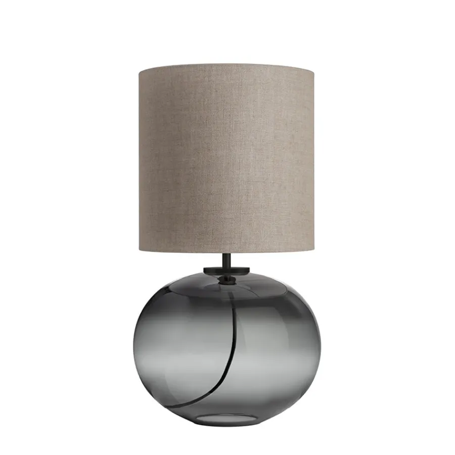 Bordlamper|Lamper Fra Hadeland Glassverk>HADELAND GLASSVERK Senja Bordlampe Røkgrå