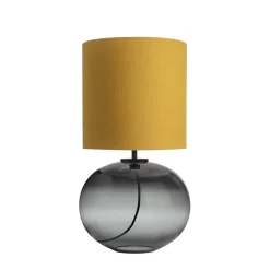 Bordlamper|Lamper Fra Hadeland Glassverk>HADELAND GLASSVERK Senja Bordlampe Røkgrå