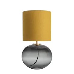 Bordlamper|Lamper Fra Hadeland Glassverk>HADELAND GLASSVERK Senja Bordlampe Røkgrå