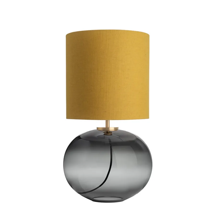 Bordlamper|Lamper Fra Hadeland Glassverk>HADELAND GLASSVERK Senja Bordlampe Røkgrå