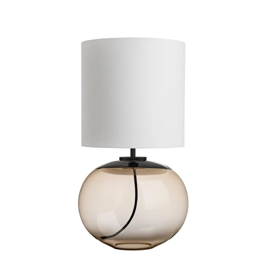 Bordlamper|Lamper Fra Hadeland Glassverk>HADELAND GLASSVERK Senja Bordlampe Kakao