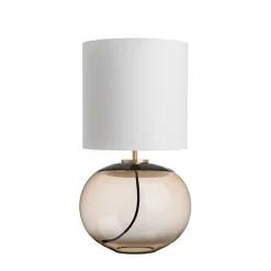 Bordlamper|Lamper Fra Hadeland Glassverk>HADELAND GLASSVERK Senja Bordlampe Kakao