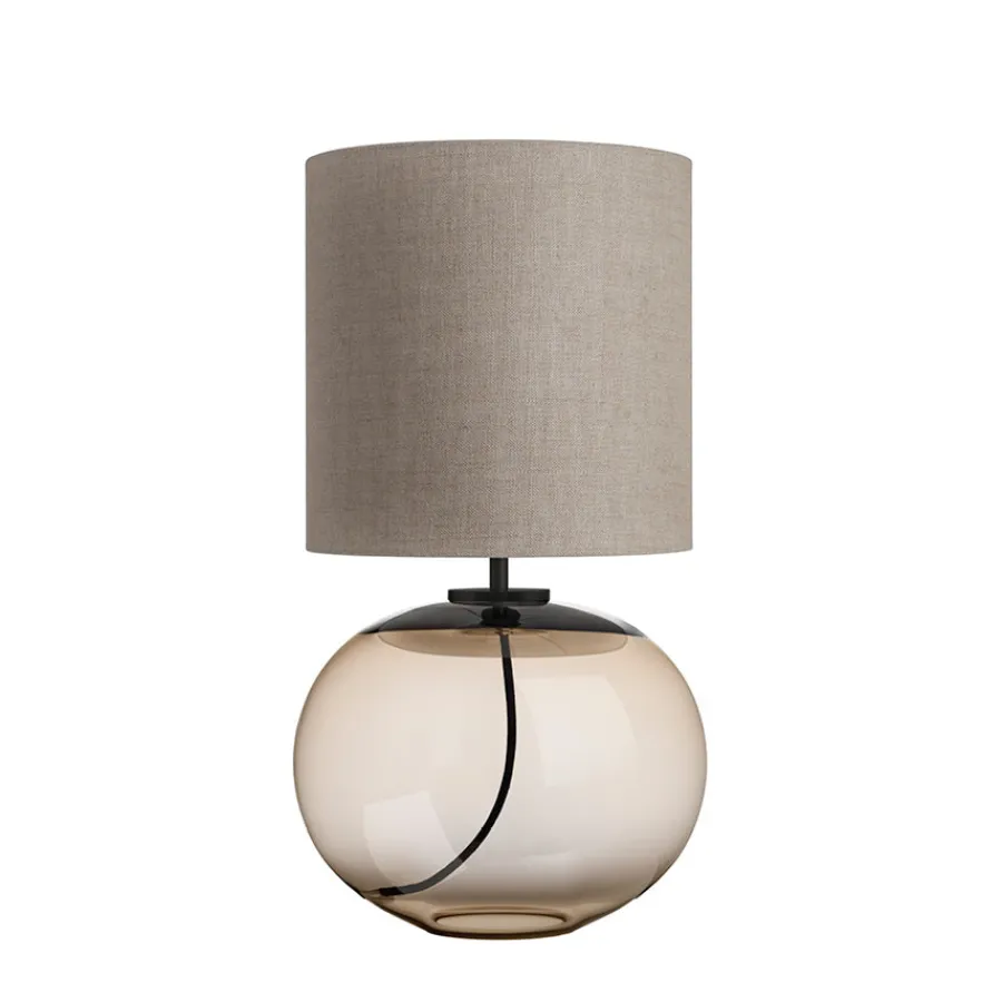 Bordlamper|Lamper Fra Hadeland Glassverk>HADELAND GLASSVERK Senja Bordlampe Kakao