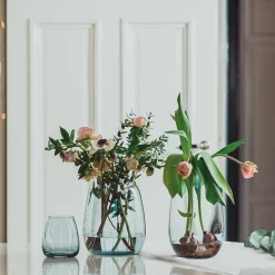 Dekor|Vaser>HADELAND GLASSVERK Siccori Vase 20cm Himmelblå