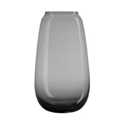 Dekor|Vaser>HADELAND GLASSVERK Siccori Vase 26cm Røkgrå