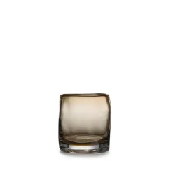 Dekor|Vaser>HADELAND GLASSVERK Sine Lyslykt 12,5 cm Kakao