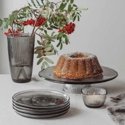Dekor|Vaser>HADELAND GLASSVERK Siri Vase 21cm Røkgrå
