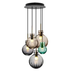 Anbefalte Kombinasjoner|Taklamper>HADELAND GLASSVERK Skumring Taklampe Krystallkuler 5stk