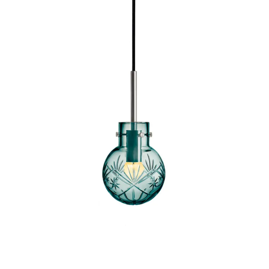 Taklamper|Lamper Fra Hadeland Glassverk>HADELAND GLASSVERK Taklampe Finn Blågrønn