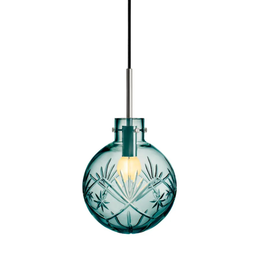 Taklamper|Lamper Fra Hadeland Glassverk>HADELAND GLASSVERK Taklampe Finn Blågrønn