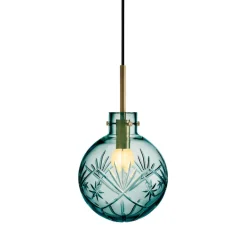 Taklamper|Lamper Fra Hadeland Glassverk>HADELAND GLASSVERK Taklampe Finn Blågrønn