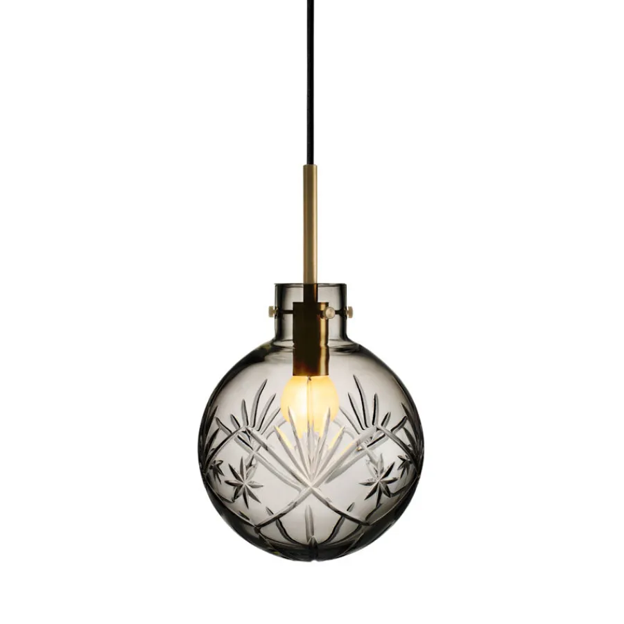 Taklamper|Lamper Fra Hadeland Glassverk>HADELAND GLASSVERK Taklampe Røkgrå