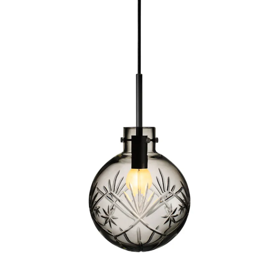 Taklamper|Lamper Fra Hadeland Glassverk>HADELAND GLASSVERK Taklampe Røkgrå