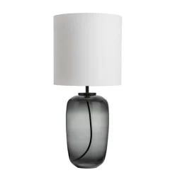 Bordlamper|Lamper Fra Hadeland Glassverk>HADELAND GLASSVERK Vega Bordlampe Røkgrå