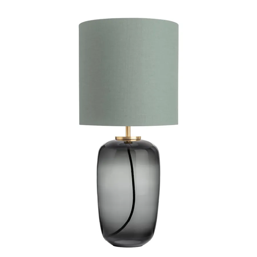 Bordlamper|Lamper Fra Hadeland Glassverk>HADELAND GLASSVERK Vega Bordlampe Røkgrå