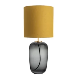 Bordlamper|Lamper Fra Hadeland Glassverk>HADELAND GLASSVERK Vega Bordlampe Røkgrå