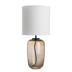 Bordlamper|Lamper Fra Hadeland Glassverk>HADELAND GLASSVERK Vega Bordlampe Kakao