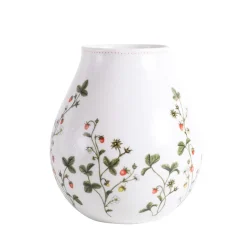 Dekor|Vaser>PORSGRUNDS PORSELÆNSFABRIK Jordbæreng Vase 19 cm