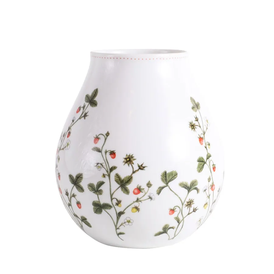 Dekor|Vaser>PORSGRUNDS PORSELÆNSFABRIK Jordbæreng Vase 19 cm