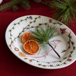 Fat>KÄHLER DESIGN Kähler Hammershøi Christmas Oval Skål 28,5x22,5 cm
