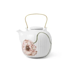 Kopper>KÄHLER DESIGN Kähler Hammershøi Poppy Tekanne 1,2L Hvit m/Dekor