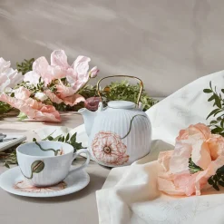 Kopper>KÄHLER DESIGN Kähler Hammershøi Poppy Tekanne 1,2L Hvit m/Dekor