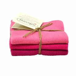 Tekstiler>SOLWANG KLUT MØRK ROSA KOMBI 25CM X 25CM -KLUTKOMBINASJONE
