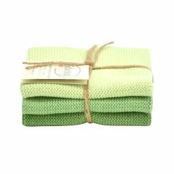 Tekstiler>SOLWANG KLUT STØVET GRØNN KOMBI 25CM X 25CM -KLUTKOMBINASJ