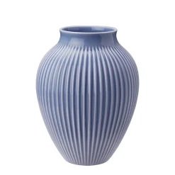 Dekor|Vaser>KNABSTRUP KERAMIK Vase 27cm Riflet Lavendel