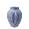 Dekor|Vaser>KNABSTRUP KERAMIK Vase 20cm Riflet Lavendel