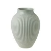 Dekor|Vaser>KNABSTRUP KERAMIK Vase 27cm Riflet Mint