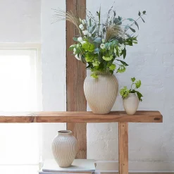 Dekor|Vaser>KNABSTRUP KERAMIK Vase 20cm Riflet Sand