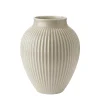 Vaser|Dekor>KNABSTRUP KERAMIK Knabstrup Vase 27cm Riflet Sand