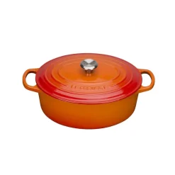 Støpejern>LE CREUSET Oval Støpejernsgryte 4,1L/27cm Volcanic