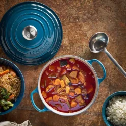 Støpejern>LE CREUSET Støpejernsgryte 4,2L/24cm Deep Teal