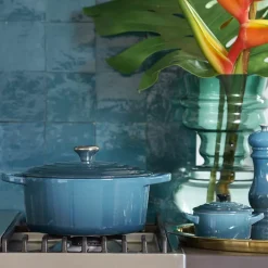 Støpejern>LE CREUSET Støpejernsgryte 5,3L/26cm Deep Teal