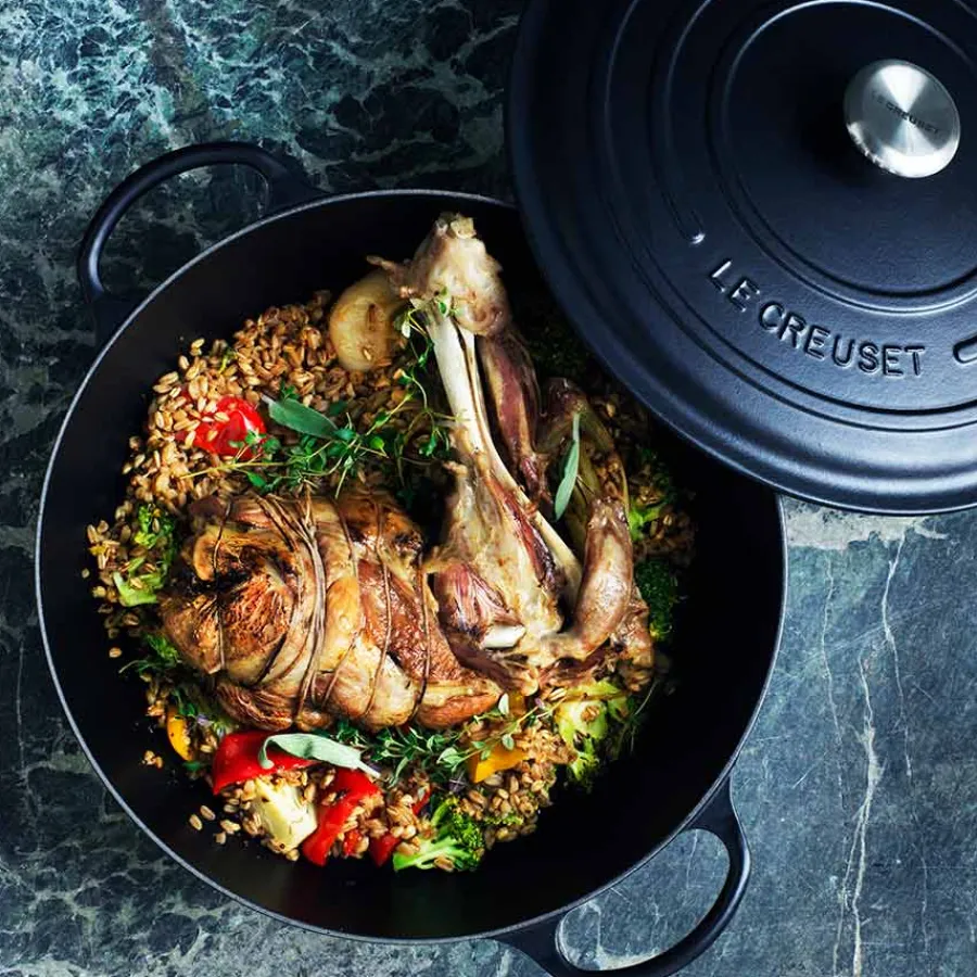 Støpejern>LE CREUSET Støpejernsgryte 5,3L/26cm Matte Black