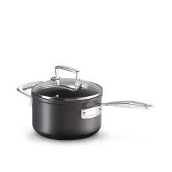 Aluminium>LE CREUSET Toughened Kasserolle m/lokk 1,9L Non-Stick Aluminium