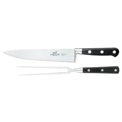 Kniver>LION SABATIER Licorne Tranchérsett 2 deler Stål Sort