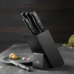 Kniver>LION SABATIER Mon Bloc Knivblokk m/Kniver 6 Deler Sort