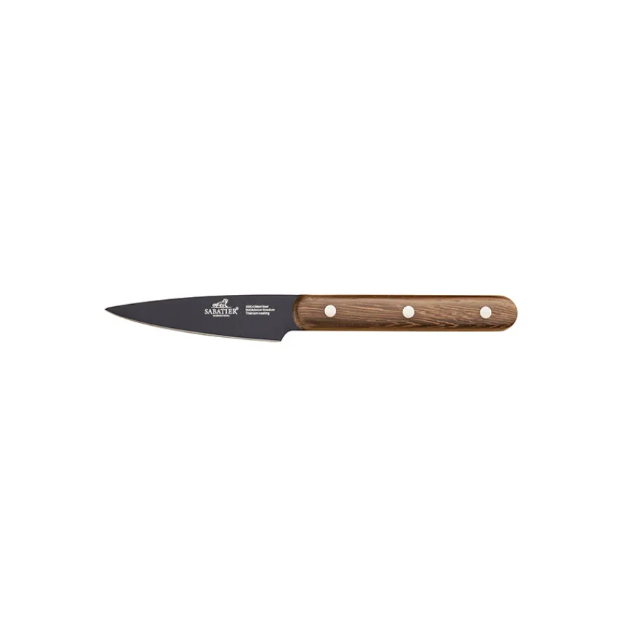 Kniver>LION SABATIER Phenix Knivsett 3 Deler Sort/Valnøtt