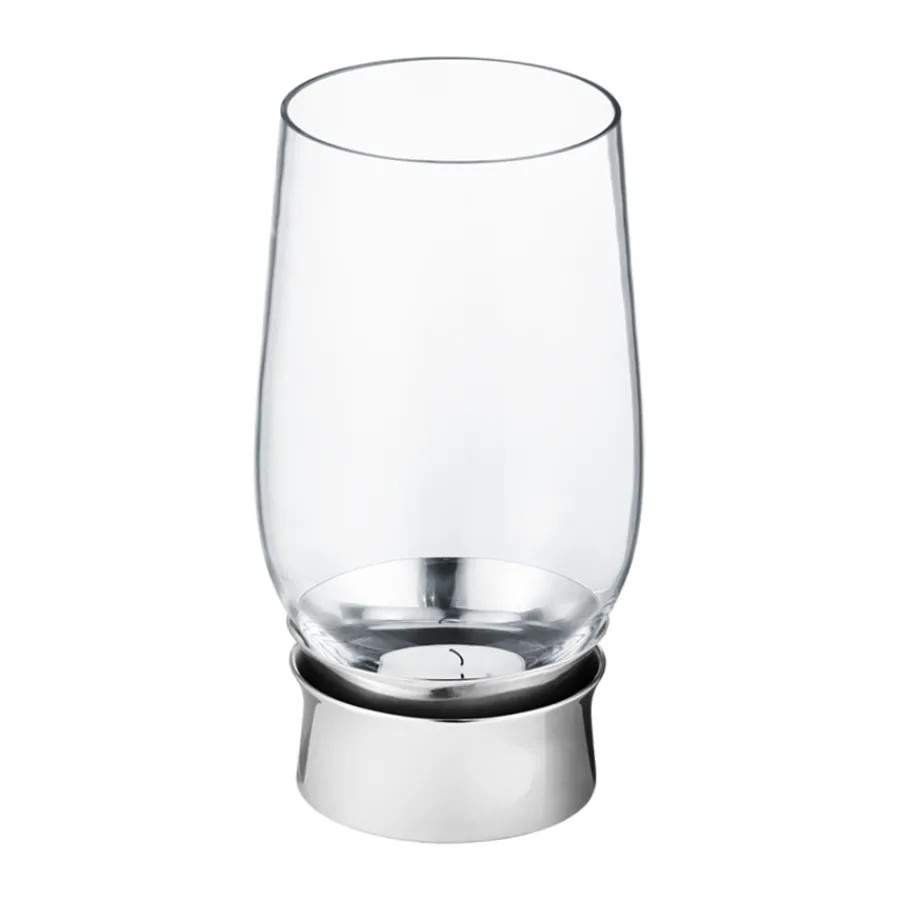 Lys>GEORG JENSEN LUMIS FYRFADSSTAGE RUSTRIT STÅL GLAS