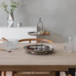 Fat>LØVE Løve Vinje Etasjefat Rustfritt Stål 30cm Sølv