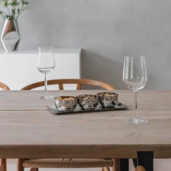 Skåler>LØVE Løve Vinje Fat m/3 Skåler Rustfritt Stål 30cm Sølv